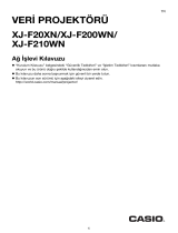 Casio XJ-F10X, XJ-F20XN, XJ-F100W, XJ-F200WN, XJ-F210WN Ağ İşlevi Kılavuzu