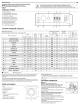 Indesit BWA 71252 W EU/1 Daily Reference Guide