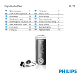Philips SA179/00 Hızlı başlangıç ​​Kılavuzu