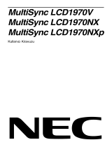 NEC MultiSync® LCD1970V El kitabı