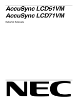 NEC AccuSync® LCD51VM El kitabı