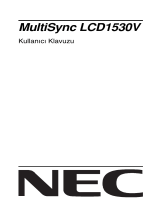 NEC MultiSync® LCD1530V El kitabı