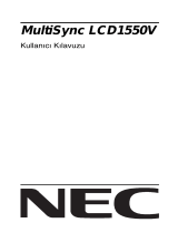 NEC MultiSync® LCD1550V El kitabı