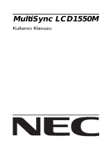 NEC MultiSync® LCD1550M El kitabı
