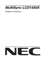 NEC MultiSync® LCD1550XBK El kitabı