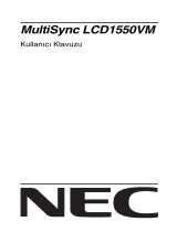 NEC MultiSync® LCD1550VMBK El kitabı