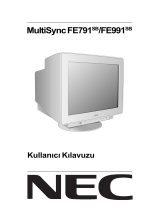NEC MultiSync® FE791SB El kitabı