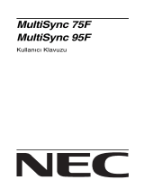 NEC MultiSync® 75F El kitabı