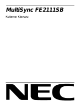 NEC MultiSync® FE2111SB El kitabı