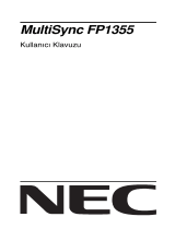 NEC MultiSync® FP1355 El kitabı