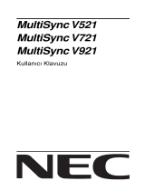 NEC MultiSync® V721 El kitabı