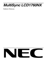 NEC MultiSync® LCD1760NX El kitabı