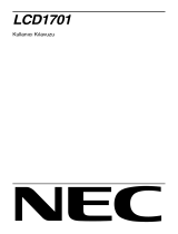 NEC NEC LCD1701 El kitabı