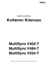 NEC MultiSync® V404-T (Infrared Touch) El kitabı