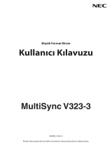 NEC MultiSync V323-3 El kitabı
