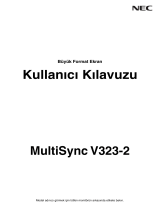 NEC MultiSync V323-2 El kitabı