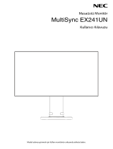NEC MultiSync EX241UN El kitabı