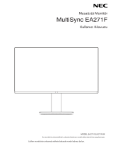 NEC MultiSync EA271F El kitabı