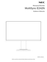 NEC MultiSync E242N El kitabı