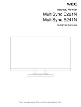 NEC MultiSync E241N El kitabı