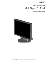 NEC MultiSync E171M El kitabı