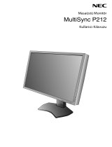 NEC MultiSync P212 El kitabı