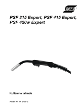 ESAB PSF 315 Expert, PSF 415 Expert, PSF 420w Expert Kullanım kılavuzu