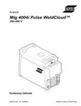 ESAB Mig 4004i Pulse WeldCloud™ Kullanım kılavuzu