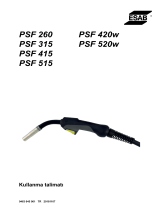 ESAB PSF 520w Kullanım kılavuzu