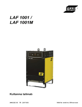 ESAB LAF 1001 / LAF 1001M Kullanım kılavuzu