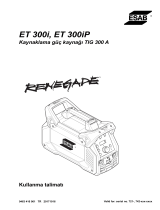 ESAB ET 300i, ET 300iP Kullanım kılavuzu