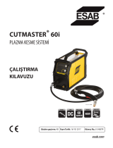ESAB ESAB Cutmaster 60i Plasma Cutting System Kullanım kılavuzu