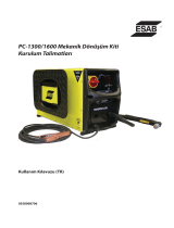 ESAB PowerCut 1600 - Installation instructions mechanized conversion kit Yükleme Rehberi