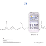 ZTE Kis 3 Kullanım kılavuzu