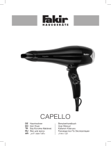 Fakir hair dryer Capello Kullanım kılavuzu