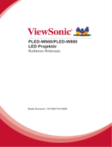 ViewSonic PLED-W800-S Kullanici rehberi
