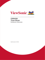 ViewSonic CDE4320 Kullanici rehberi