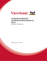 ViewSonic VX2263Smhl-W Kullanici rehberi