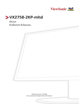 ViewSonic VX2758-2KP-MHD-S Kullanici rehberi
