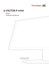 ViewSonic VX2758-P-MHD Kullanici rehberi