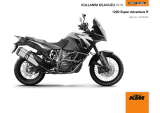 KTM 1290 Super Adventure R EU 2019 El kitabı