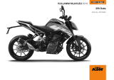 KTM 250 Duke CO 2019 El kitabı