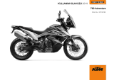 KTM 790 Adventure EU 2019 El kitabı