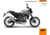 KTM 690 Duke 2019 El kitabı