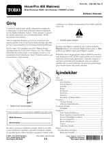 Toro HoverPro 400 Machine Kullanım kılavuzu