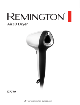 Remington Air3D Dryer D7779 с чехлом Kullanım kılavuzu