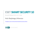 ESET SMART SECURITY Hızlı başlangıç ​​Kılavuzu