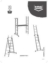Mac Allister Échelle d'escalier multiposition à plateforme 2 x marches - 3,3 m Kullanım kılavuzu