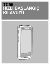 Zebra TC55 Hızlı başlangıç ​​Kılavuzu