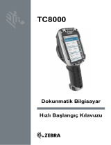 Zebra TC8000 Hızlı başlangıç ​​Kılavuzu